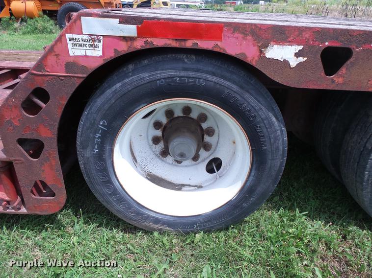 image for item DV9420 1996 Trail King TK70MG-482 double drop deck equipment trailer