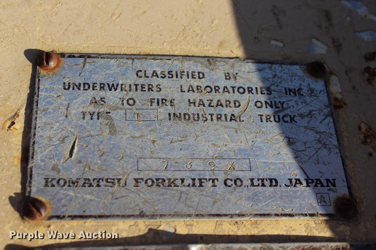 image for item BE9323 Komatsu FD40 forklift