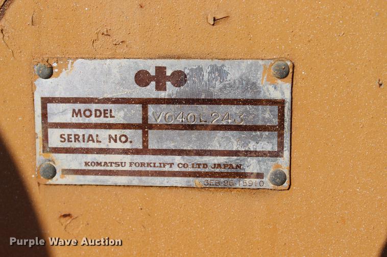 image for item BE9323 Komatsu FD40 forklift