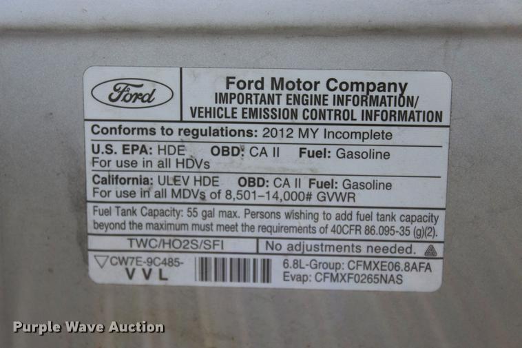 image for item BE9325 2012 Ford E350 Super Duty shuttle bus