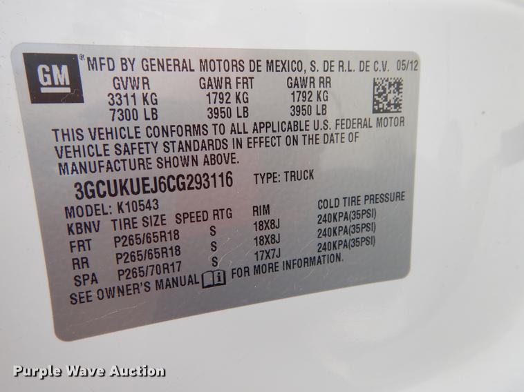 image for item DB8361 2012 Chevrolet Silverado 1500 Crew Cab pickup truck