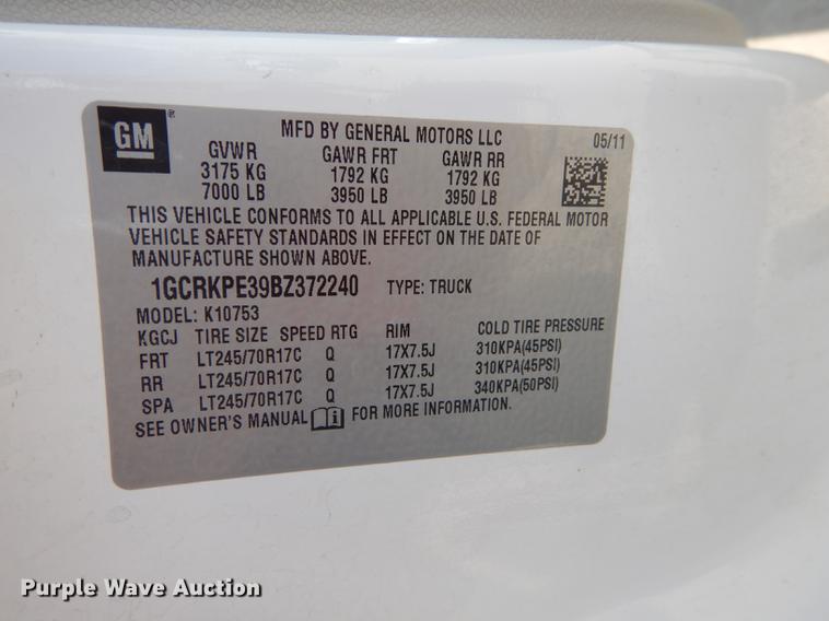 image for item DB8362 2011 Chevrolet Silverado 1500 Ext. Cab pickup truck