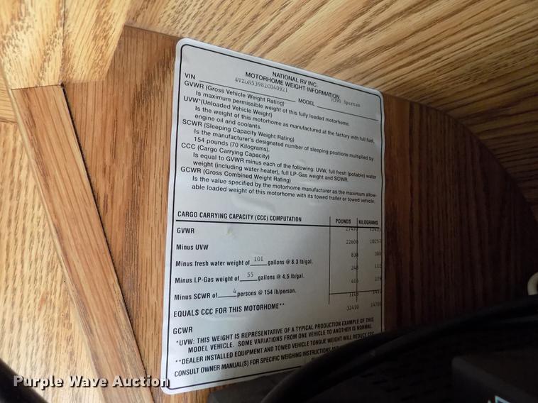 image for item DB9230 2002 National M390 RV