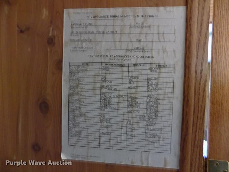 image for item DB9230 2002 National M390 RV