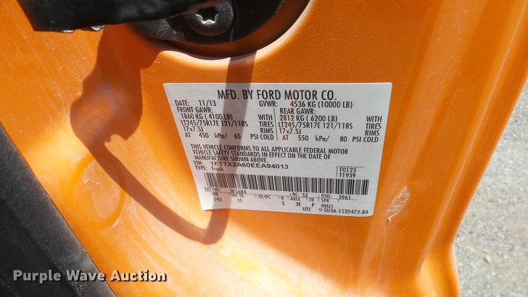 image for item DE7207 2014 Ford F250 Super Duty SuperCab pickup truck