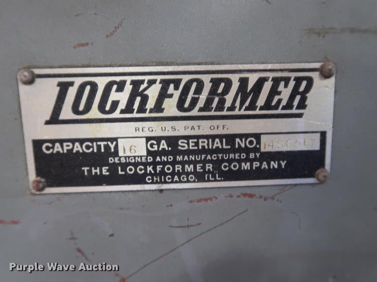 image for item DF2312 Lock former standing seam panel roller