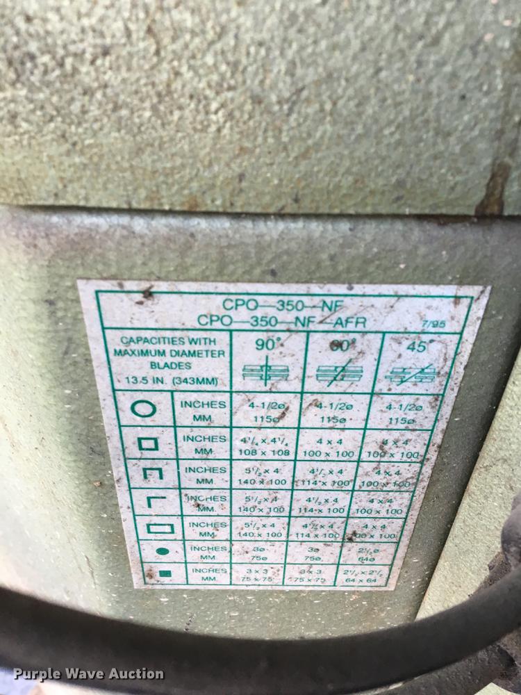 image for item DF2315 Schotchman 350NF/AFR automatic feed cut off cold saw