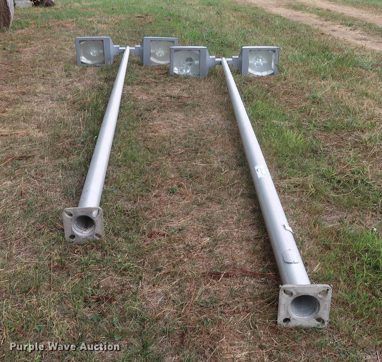 image for item DF2327 (2) 18'H double light parking lot poles