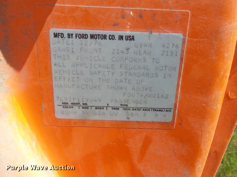 image for item DV9457 1977 Ford Maverick