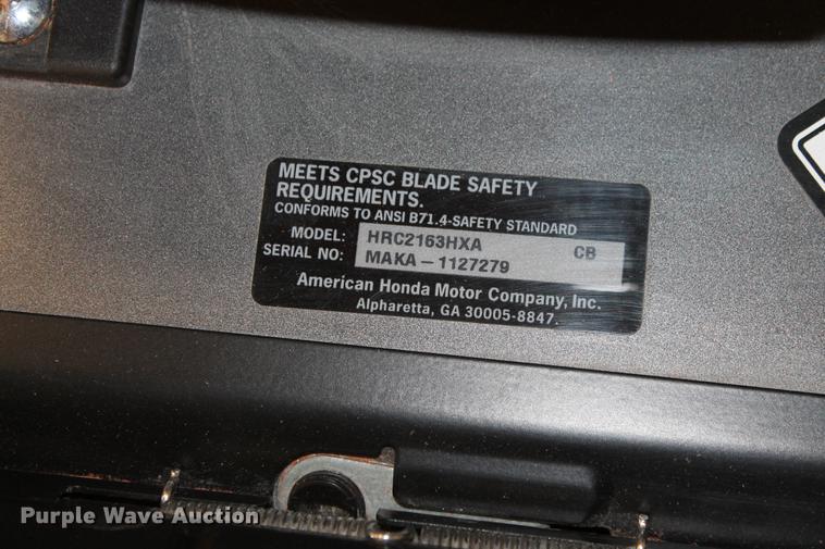 image for item DZ9870 Honda HRC216 commercial lawn mower