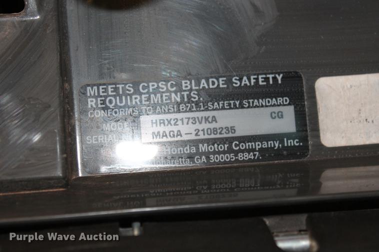 image for item DZ9871 Honda HRX217 lawn mower