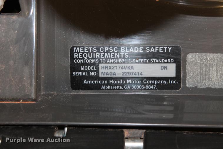 image for item DZ9872 Honda HRX217 lawn mower