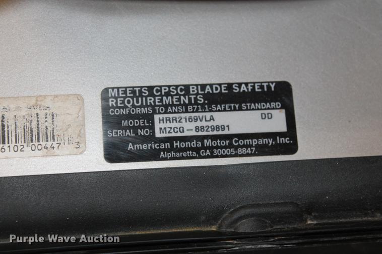 image for item DZ9873 Honda HHR216 lawn mower