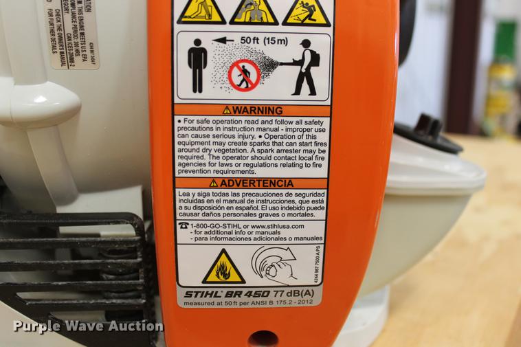 image for item DZ9884 Stihl BR450 blower