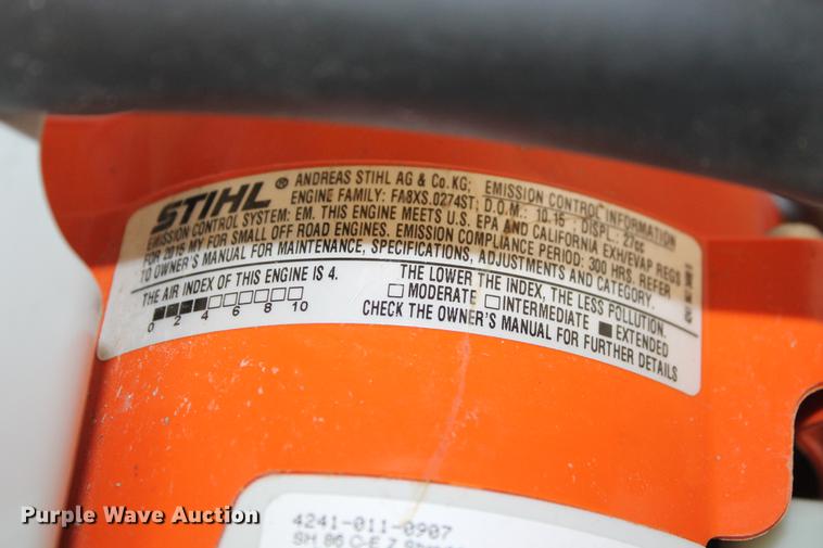 image for item DZ9885 Stihl SH86C blower