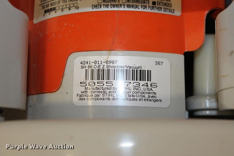 image for item DZ9885 Stihl SH86C blower