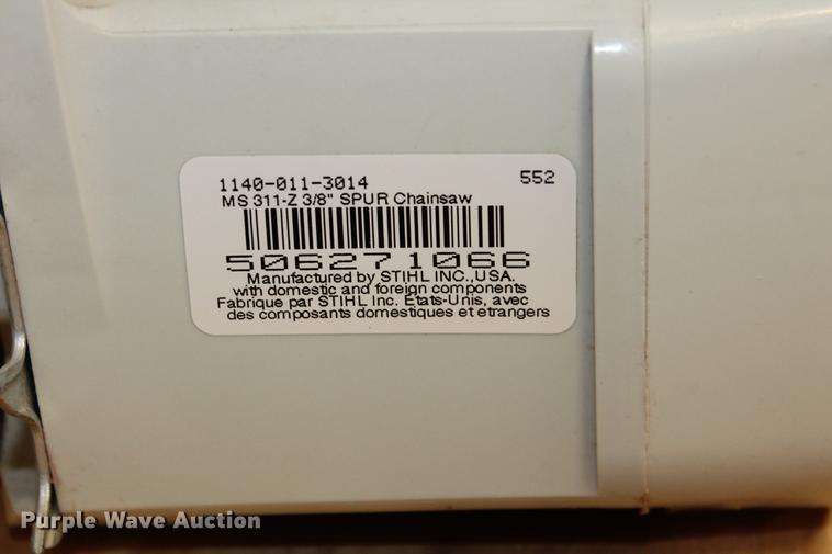 image for item DZ9886 Stihl MS311 chainsaw