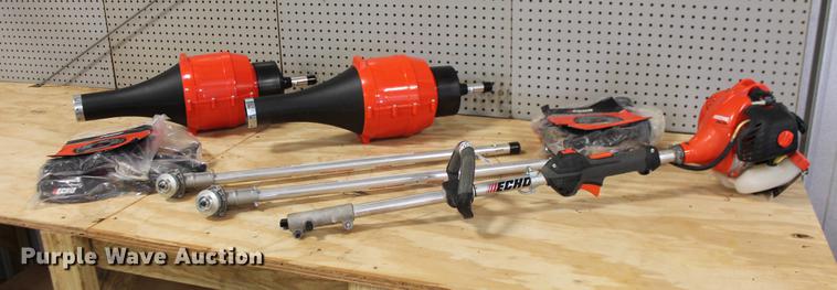 image for item DZ9889 Echo PAS-225 Powerhead with blower and brush cutter attachments