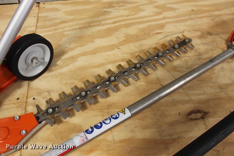 image for item DZ9890 Stihl HT86C pole saw with hedge clipper and edge trimmer attachments