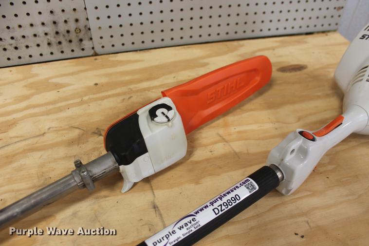 image for item DZ9890 Stihl HT86C pole saw with hedge clipper and edge trimmer attachments