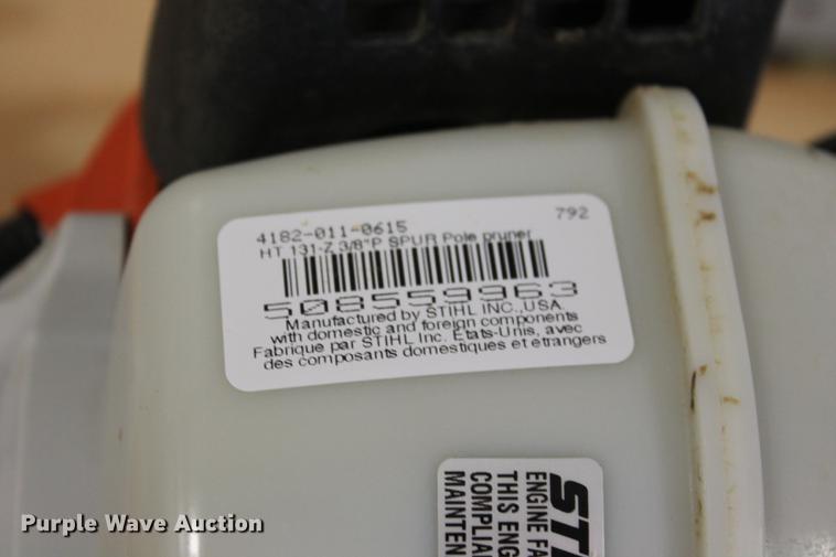 image for item DZ9892 Stihl HT131 telescoping pole saw