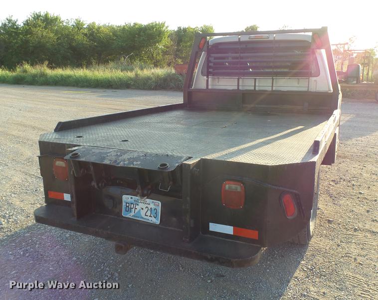 image for item EI9637 2008 Ford F350 Super Duty SuperCab bale bed pickup truck