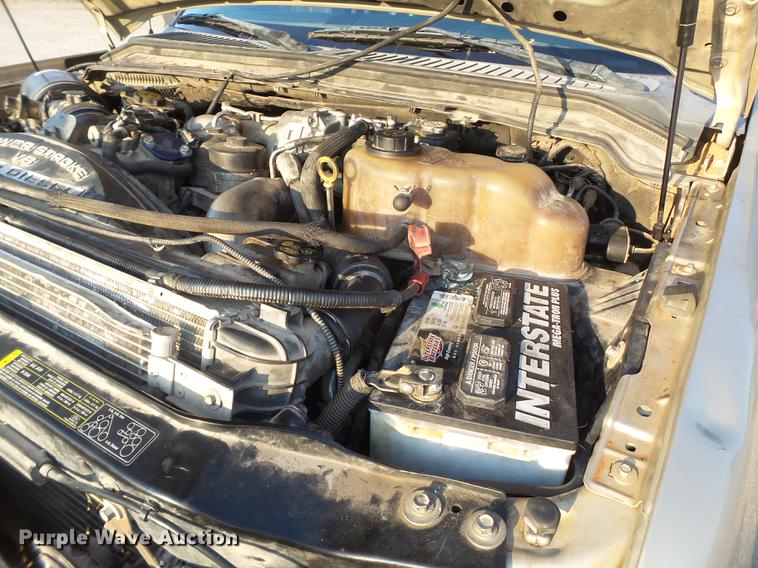 image for item EI9637 2008 Ford F350 Super Duty SuperCab bale bed pickup truck