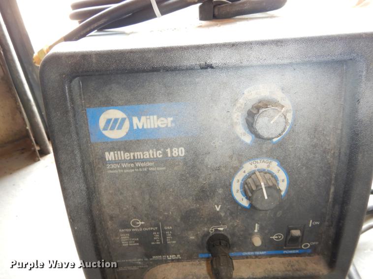 image for item EM9581 Miller Millermatic 180 wire welder