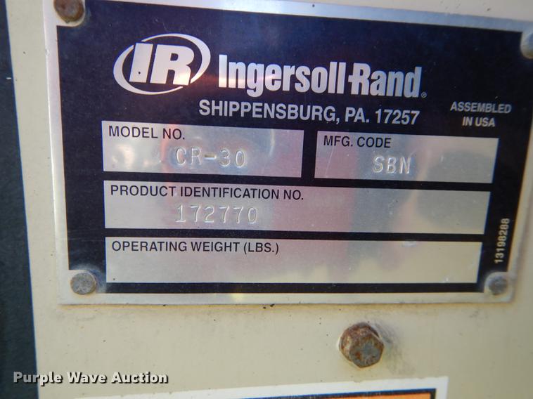 image for item DB6092 2003 Ingersoll Rand CR30 single drum roller