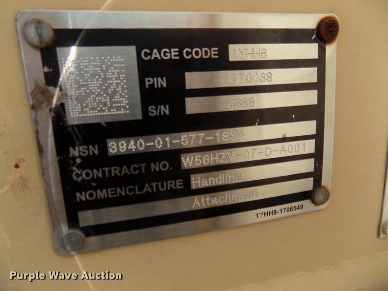 image for item DB8659 JLG telehandler carriage