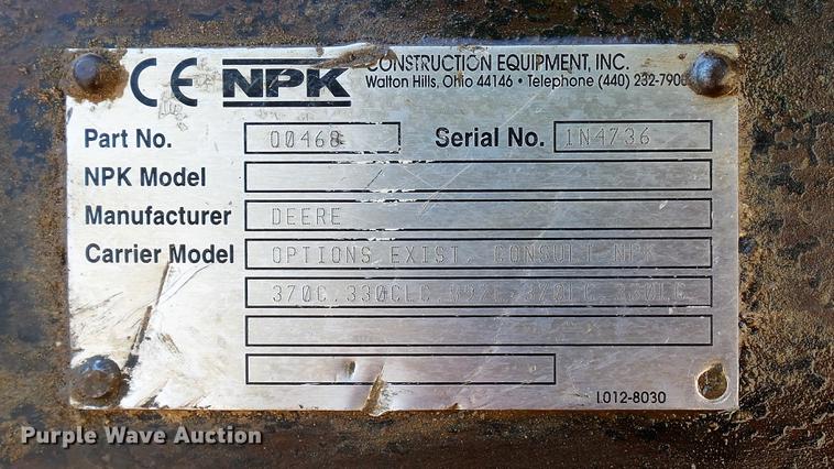 image for item DD7261 2003 John Deere 330C LC excavator