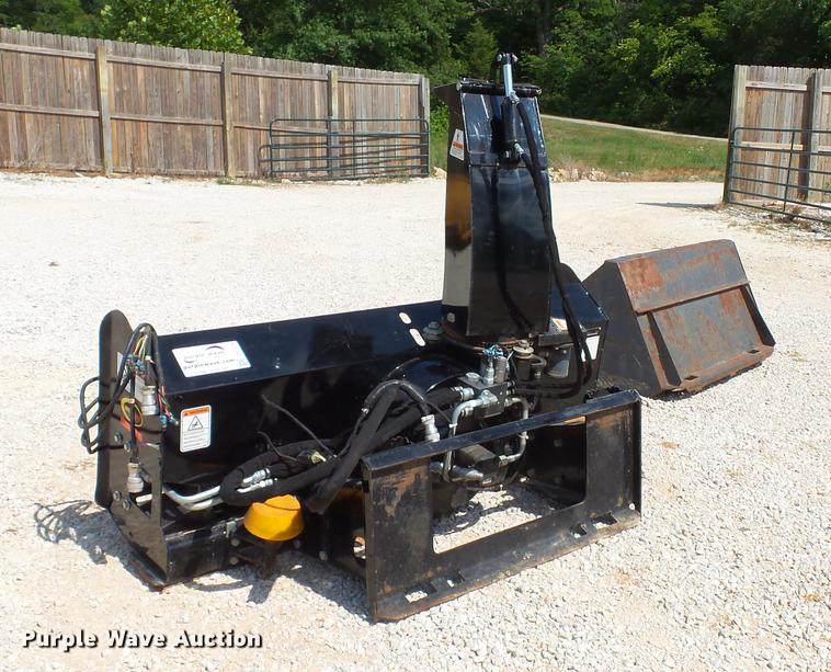 image for item DD7270 Snow blower and concrete bucket skid steer attachments