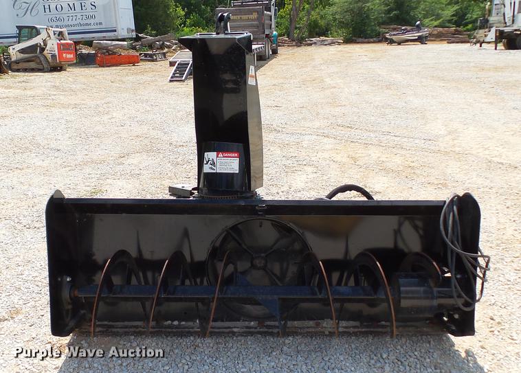 image for item DD7270 Snow blower and concrete bucket skid steer attachments