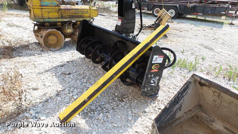 image for item DD7270 Snow blower and concrete bucket skid steer attachments