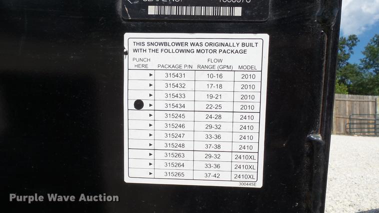 image for item DD7270 Snow blower and concrete bucket skid steer attachments