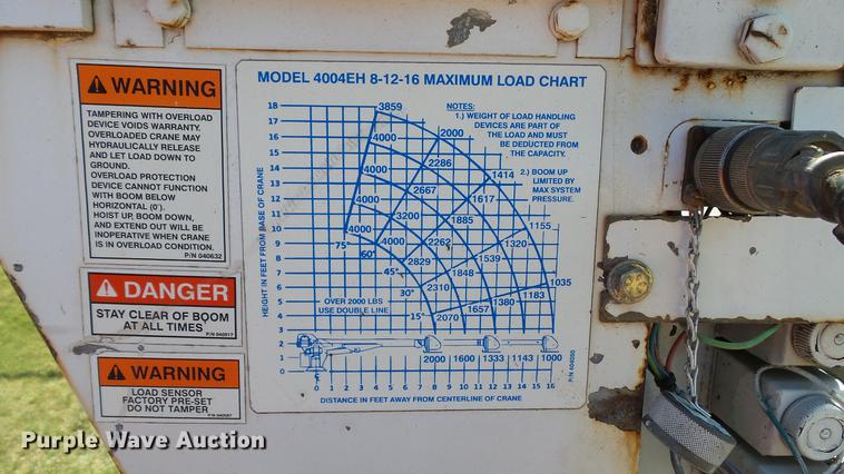 image for item DD7288 2001 Ford F550 Super Duty XLT service truck with crane