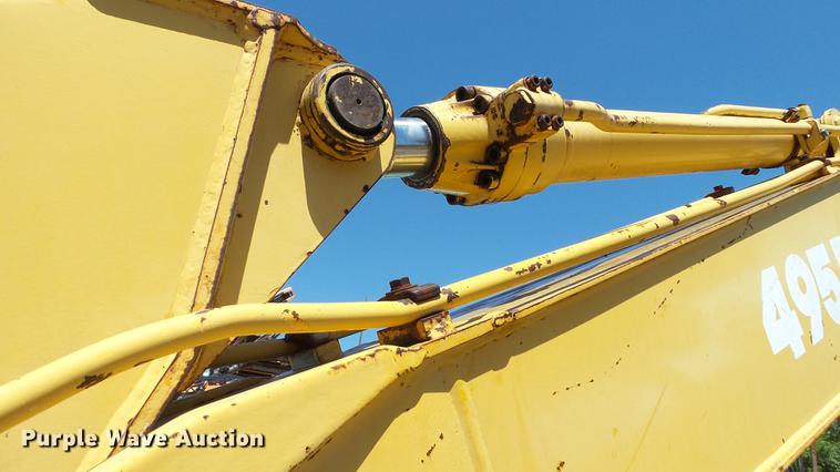 image for item DD7291 1989 John Deere 495D rubber tired excavator