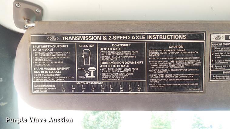 image for item DD7314 1995 Ford F700 flat dump bed truck