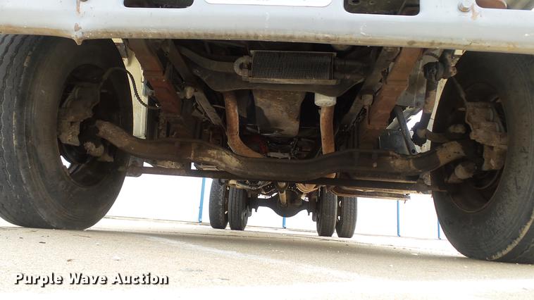 image for item DD7314 1995 Ford F700 flat dump bed truck