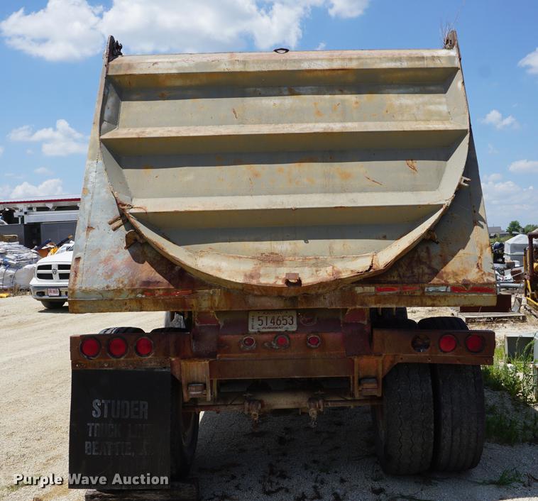 image for item DD7758 1985 Raylan end dump trailer