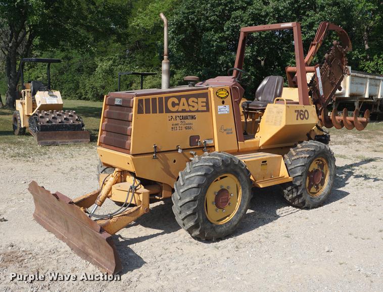 1990 Case 760 trencher in Topeka, KS | Item DD7806 sold | Purple Wave