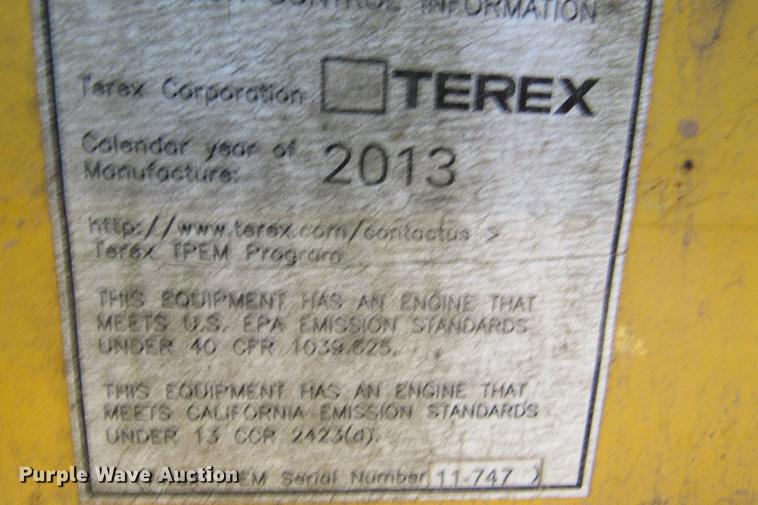 image for item DE0178 2013 Terex Trac 790 chipper