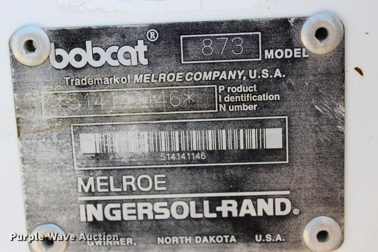 image for item DE3840 1999 Bobcat 873 skid steer