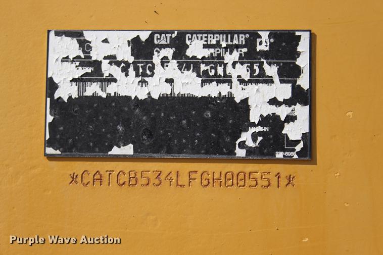 image for item DE3846 2006 Caterpillar CB-534D double drum roller