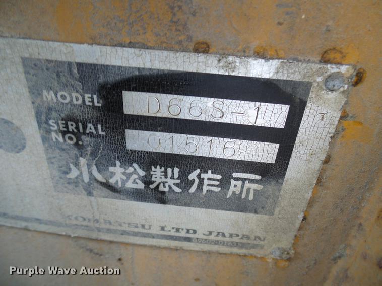 image for item DE5103 Komatsu D66S-1 track loader