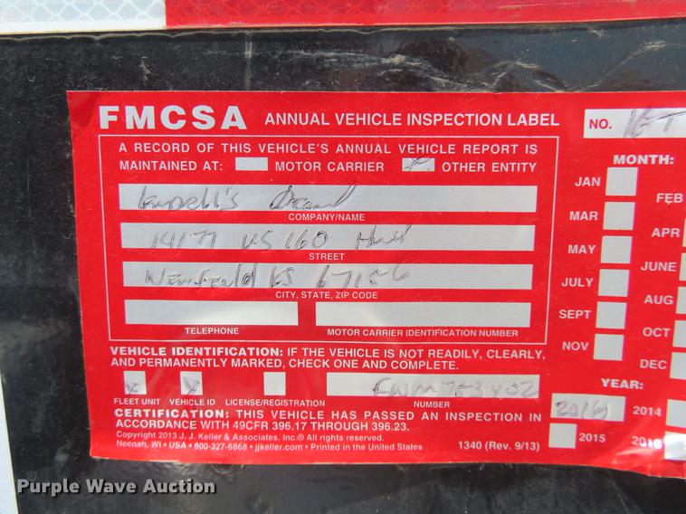 image for item DE6343 1971 Fruehauf F2-40 flatbed trailer