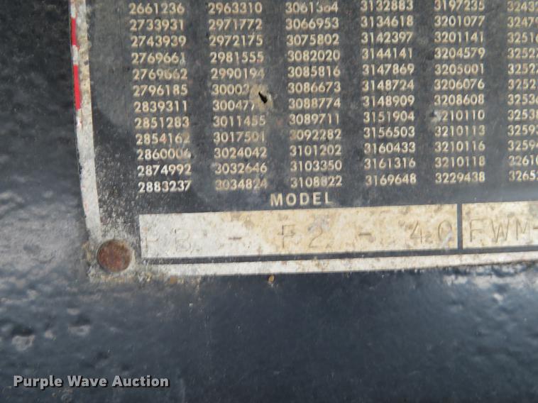 image for item DE6343 1971 Fruehauf F2-40 flatbed trailer