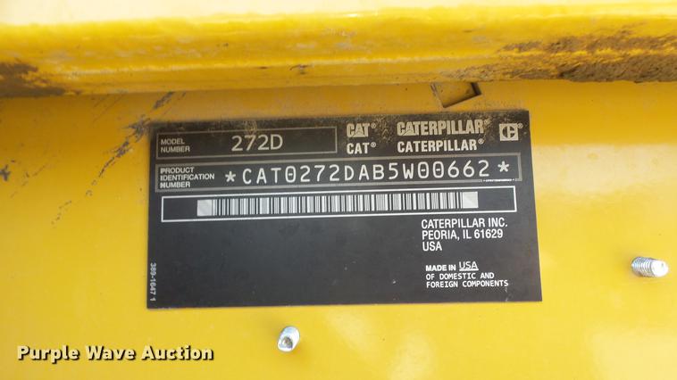 image for item DE7227 2014 Caterpillar 272D skid steer