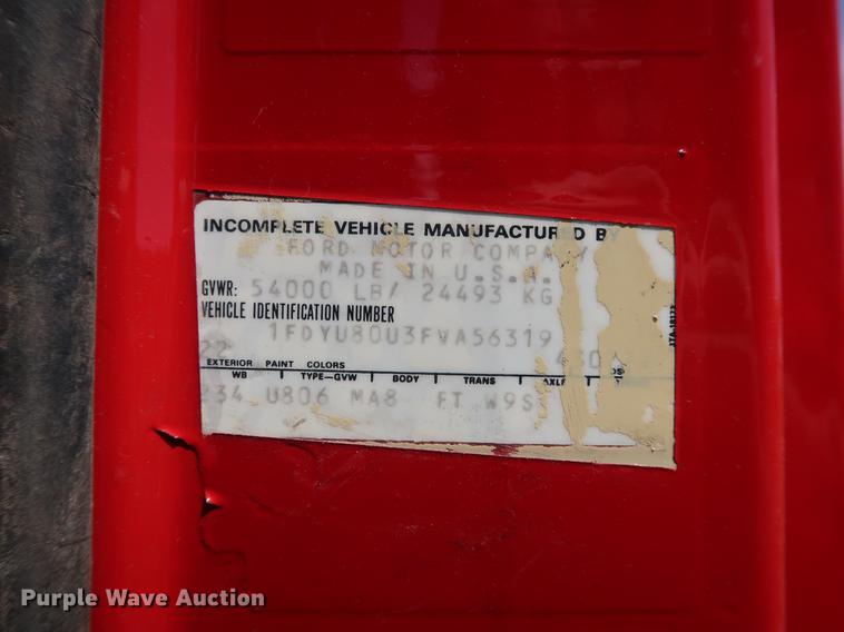 image for item DF2316 1985 Ford 8000 crane truck