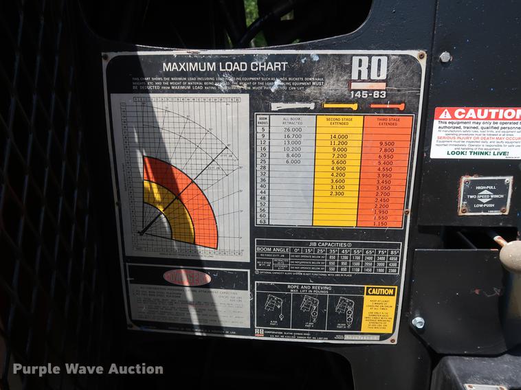 image for item DF2316 1985 Ford 8000 crane truck